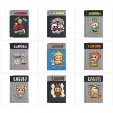Labubu anime Three Fold Button Wallet Purse