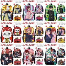 Dandadan anime nylon backpack bag shoulder pencil case