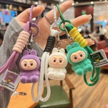 Labubu anime figure doll key chains