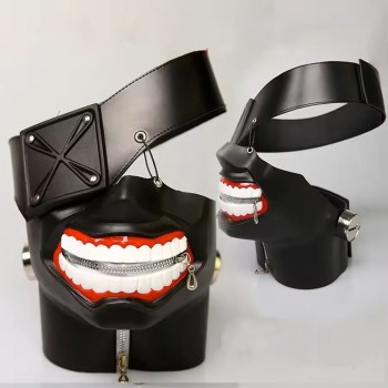 Tokyo ghoul Kaneki Ken Adjustable Zipper Cosplay Mask