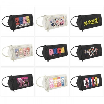 Bocchi The Rock anime canvas triangle pen bag pencil case