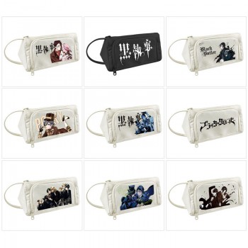 Kuroshitsuji Black Butler anime canvas triangle pen bag pencil case