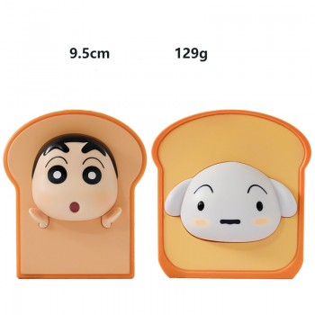 Crayon Shin-chan Anime Creative Toast Bread Fridge Magnet