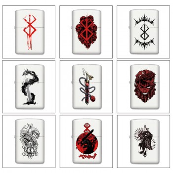 Berserk anime Single-sided Zippo Oil Lighter