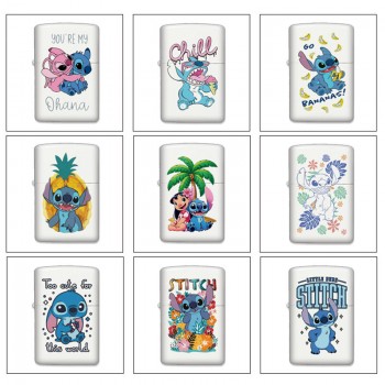 Stitch anime Single-sided Zippo Oil Lighter