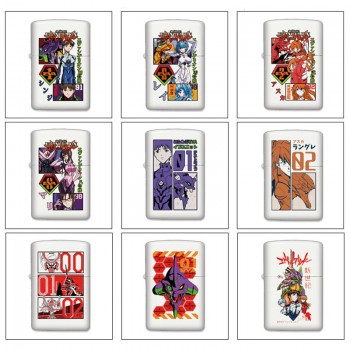 EVA anime Single-sided Zippo Oil Lighter