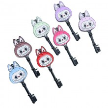 Labubu anime alloy keychain key chains