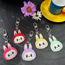 Labubu anime alloy keychain key chains