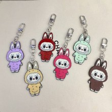 Labubu anime alloy keychain key chains