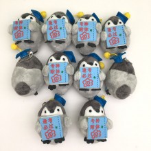 3.6inches Penguins anime plush dolls set(10pcs a s...