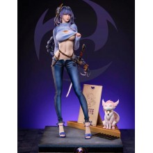 Genshin Impact Fa Raiden Shogun Resin Head Sculpture Game Figure