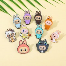 Labubu anime Alloy Enamel Badges Brooch Pins