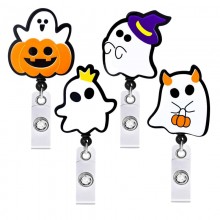 Halloween acrylic ID card holder lanyard key chains