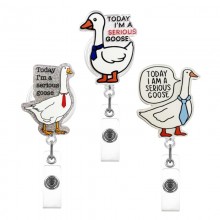 GOOSE acrylic ID card holder lanyard key chains