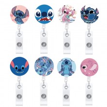 Stitch anime acrylic ID card holder lanyard key chains