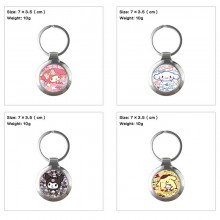 Sanrio Melody kitty Cinnamoroll Kuromi anime keyring key chains