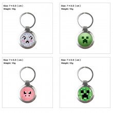 Minecraft game keyring key chains