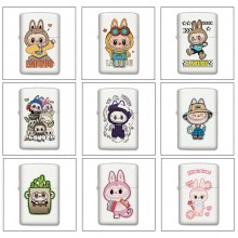 Labubu anime Single-sided Zippo Oil Lighter