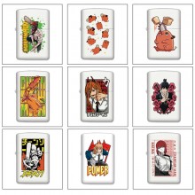 Chainsaw Man anime Single-sided Zippo Oil Lighter