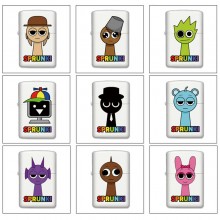 Sprunki Incredibox game Single-sided Zippo Oil Lighter