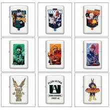 My Hero Academia anime Single-sided Zippo Oil Lighter