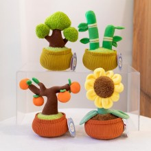 8inches Flowerpot Potted Potting Plant Plush Doll ...