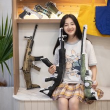 Creative PUBG Game Props Gun Plush Doll