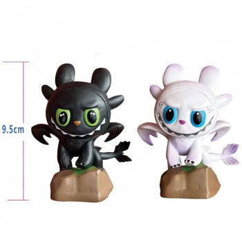 2pcs/set How to Train Your Dragon Toothless anime figures(OPP bag)