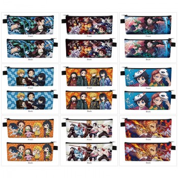 Demon Slayer anime PU zipper pen case pencil bag