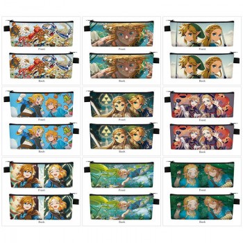 The Legend of Zelda game PU zipper pen case pencil bag