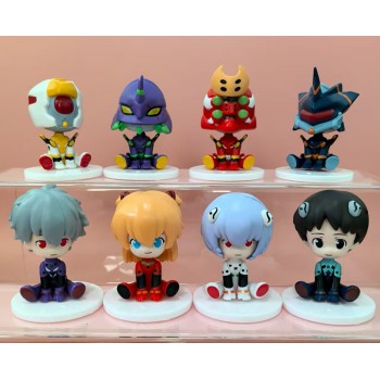 8Pcs/set EVA anime figures 7.5cm(OPP bag)