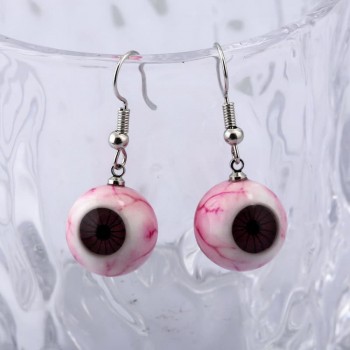 Halloween Funny Scary 3D Bloody Eyeball Acrylic Earrings