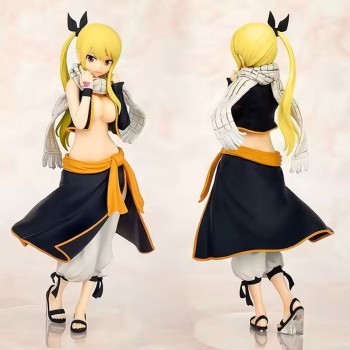 Fairy Tail Lucy Heartfilia Natsu costume anime figure