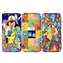 Pokemon anime zipper long wallet purse