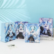 Hatsune Miku anime paper goods bag gifts bag 33*25*12cm