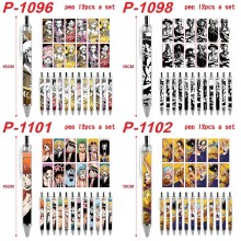 One Piece anime ballpoint pen ball pens(12pcs a set)