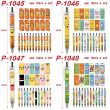 Pokemon anime ballpoint pen ball pens(12pcs a set)