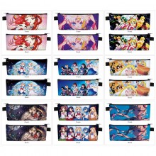 Sailor Moon anime PU zipper pen case pencil bag