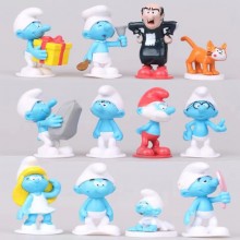 12pcs/set The Smurfs anime figures(OPP bag)