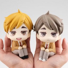 Haikyuu Hinata miya atsumu miya osamu sitting anime figure