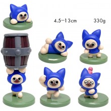 6pcs/set Monster Hunter Felyne game figure(OPP bag)