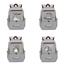 Totoro anime canvas drawstring backpack bags