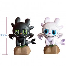 2pcs/set How to Train Your Dragon Toothless anime figures(OPP bag)