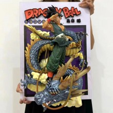 45CM Dragon Ball Goodbye Son Goku Shenron Title Page Platform anime figures