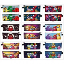 Among Us game PU zipper pen case pencil bag