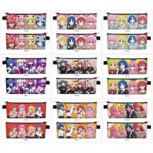 Bocchi The Rock anime PU zipper pen case pencil ba...