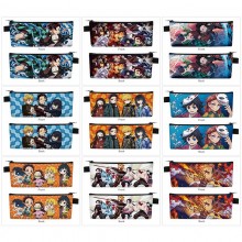 Demon Slayer anime PU zipper pen case pencil bag