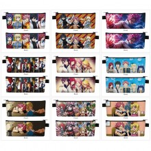 Fairy Tail anime PU zipper pen case pencil bag