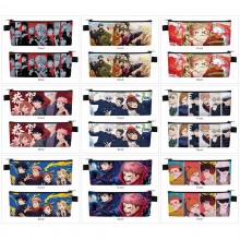 Jujutsu Kaisen anime PU zipper pen case pencil bag