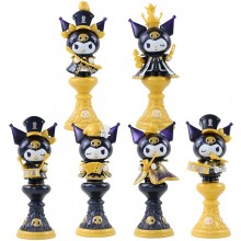 6Pcs/set Sanrio Kuromi chess series anime figures(...